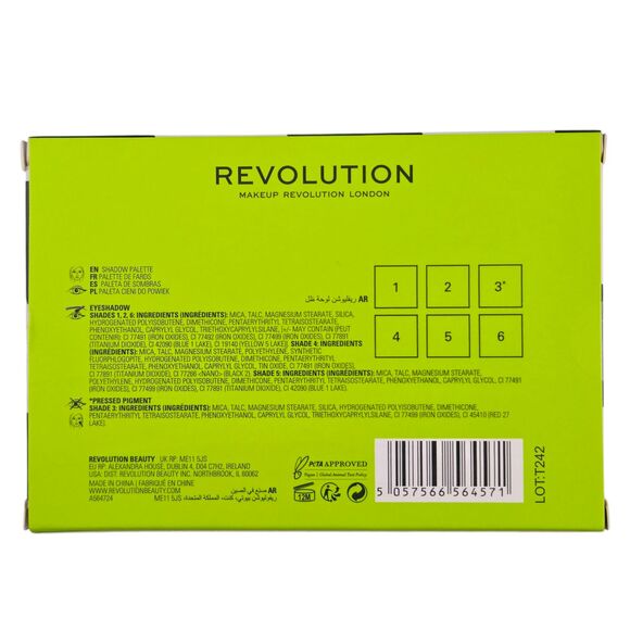 Makeup Revolution Power Shadow Palette READY SET GO 6 Shade Eyeshadow .18oz NIB - Picture 4 of 4